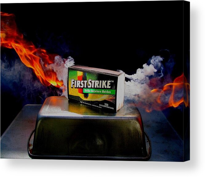 Matches Acrylic Print featuring the photograph Burning For You by Scott Brown