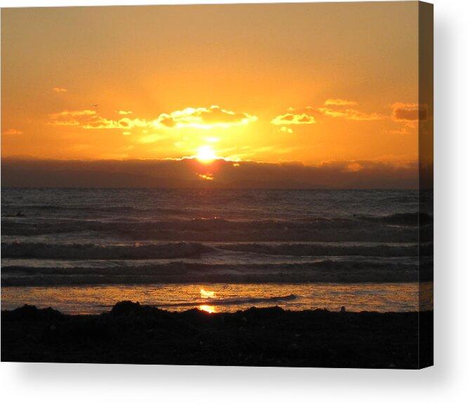 Sunset Acrylic Print featuring the photograph California Sunset by Angela Rose