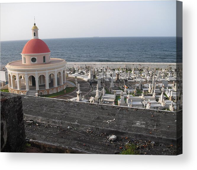 Landscape Acrylic Print featuring the photograph Cemetery by Melissa Torres