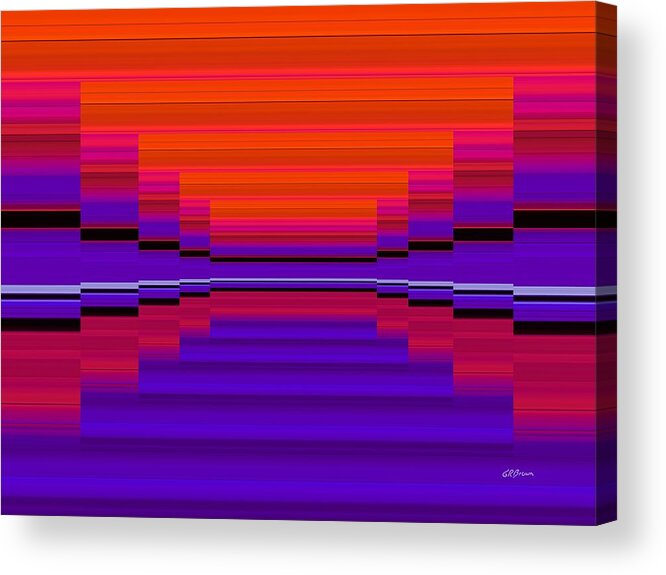 Center Stage Acrylic Print featuring the digital art Center Stage by Greg Reed Brown