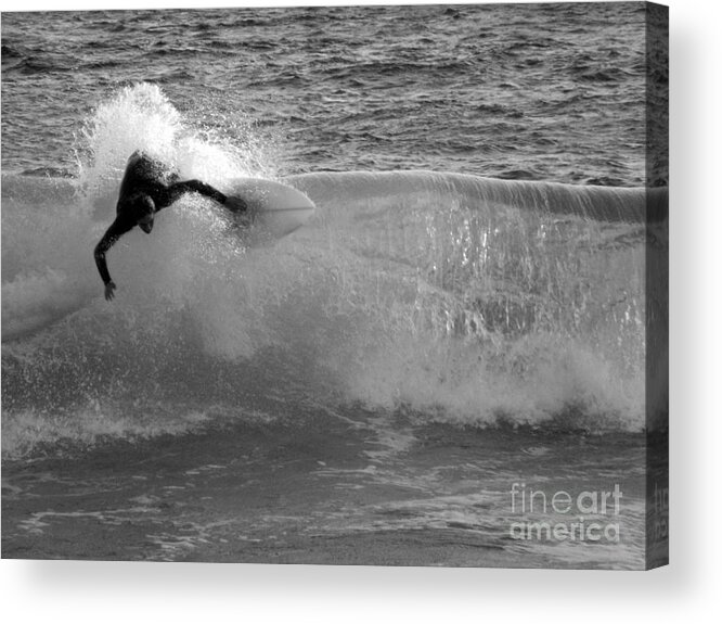 Surf Acrylic Print featuring the photograph Charging by Everette McMahan jr