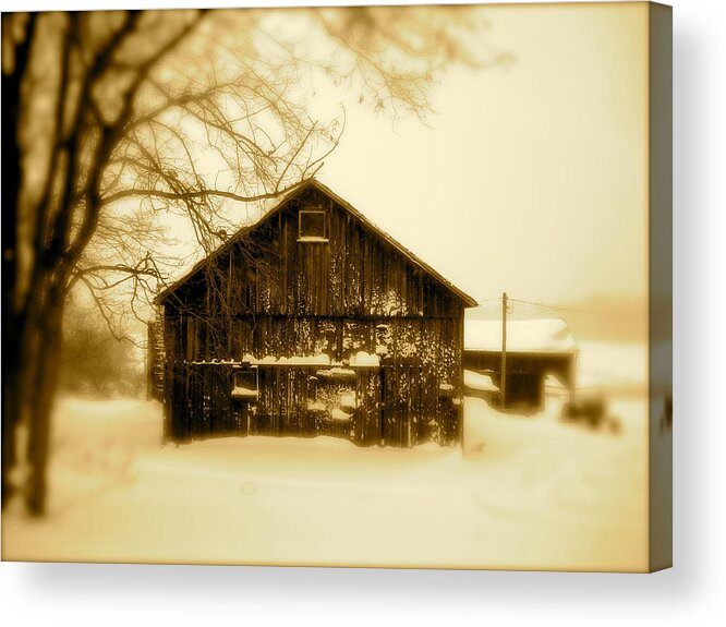 Landscape Acrylic Print featuring the photograph Cold on the Ridge by Arthur Barnes