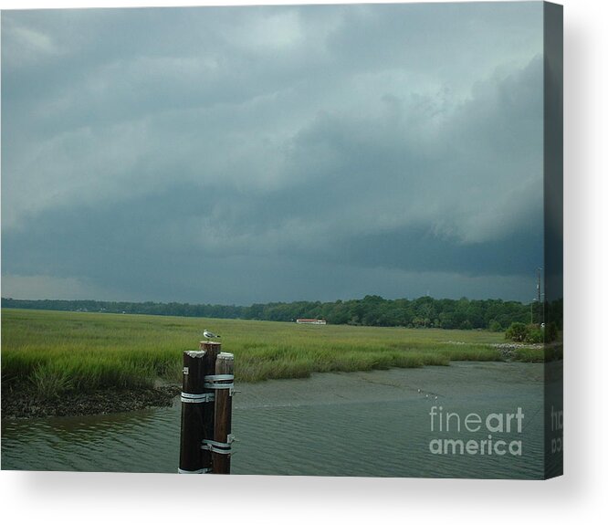 Tidewater Acrylic Print featuring the photograph Coming On by Mark Robbins