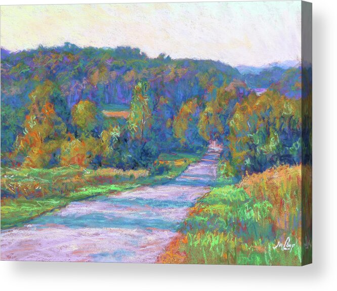 Impressionism Acrylic Print featuring the painting Country Road by Michael Camp