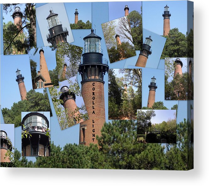 Light House Acrylic Print featuring the photograph Currituck Beach Light House Station NC USA by Kim Galluzzo