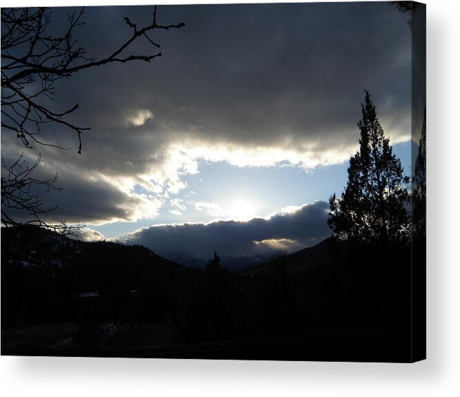 Acrylic Print featuring the photograph Dark Cloud and the Light by William McCoy