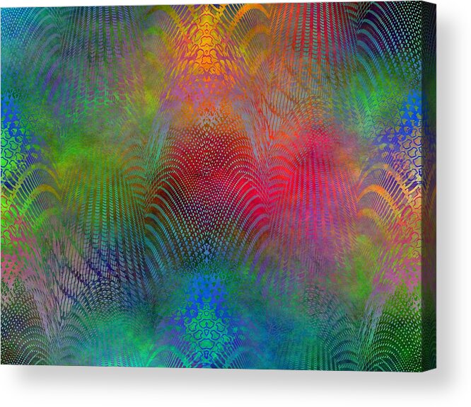 Fence Acrylic Print featuring the digital art Dont Fence Me In 2 by Tim Allen