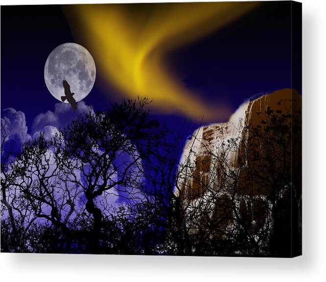 Dreamscape Acrylic Print featuring the mixed media Dreamscape 1 by Bruce Ritchie