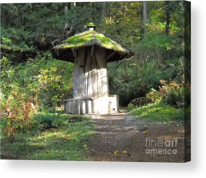 Elf Acrylic Print featuring the photograph Elf Mushroom House by Chris Murphy Elliott