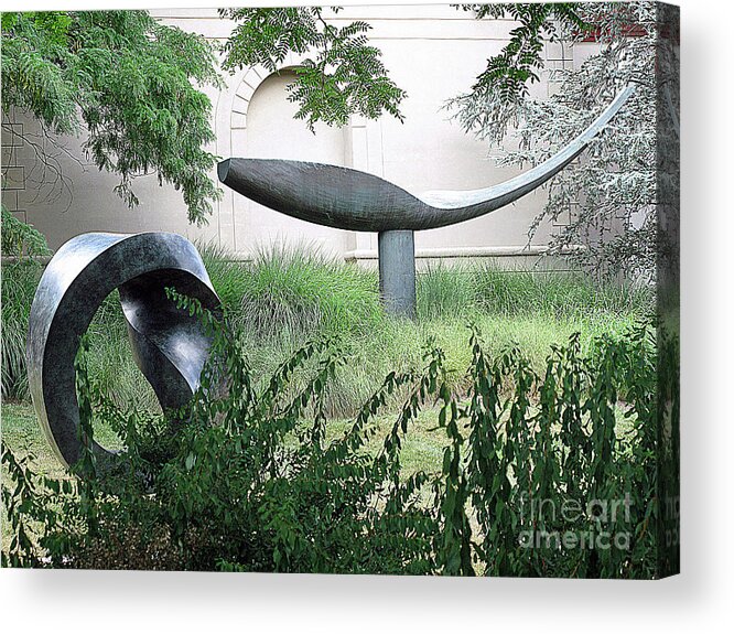 Statuary Acrylic Print featuring the photograph Garden Sculpture by Louise Peardon