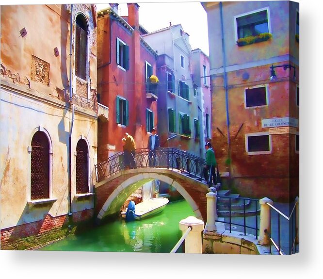 Venice Acrylic Print featuring the photograph Going Home Venetian Style by Christiane Kingsley