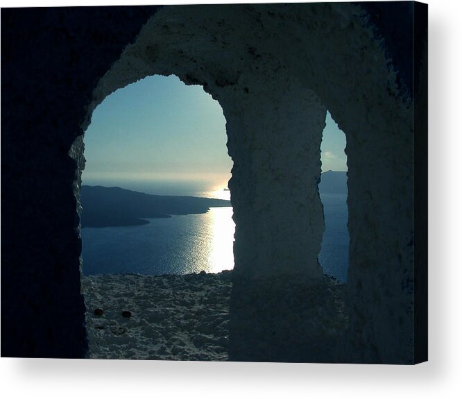 Colette Acrylic Print featuring the photograph Good view Santorini Island by Colette V Hera Guggenheim