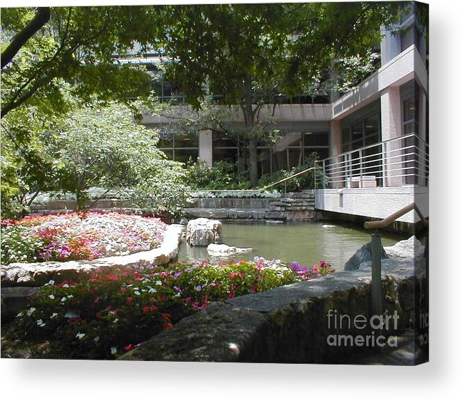 Courtyards Acrylic Print featuring the photograph Inner Courtyard by Vonda Lawson-Rosa