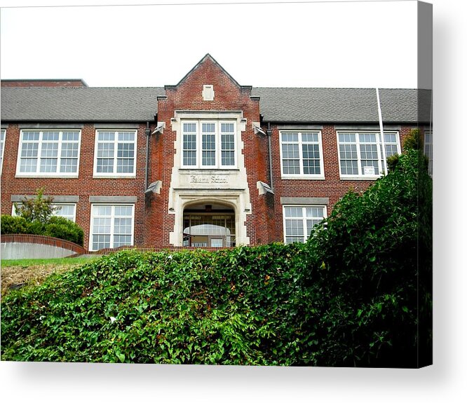 Twilight Acrylic Print featuring the photograph Kalama aka Forks High School by Kelly Manning