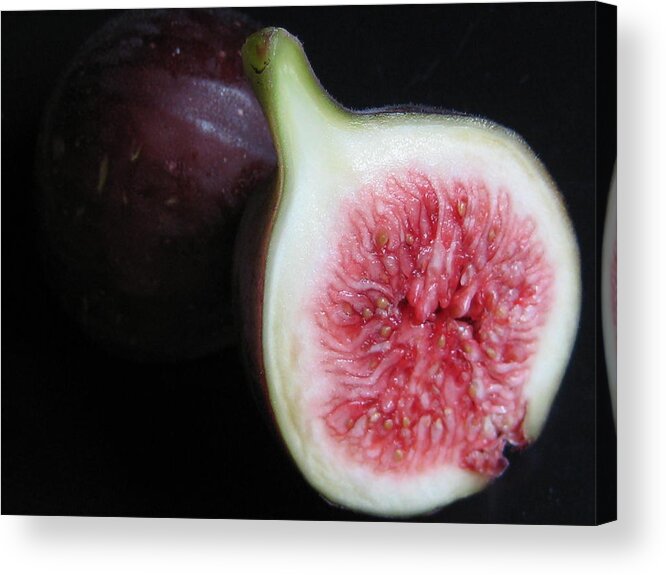 Fig Acrylic Print featuring the photograph Kitchen - Garden - Forbidden Fruit by Susan Carella