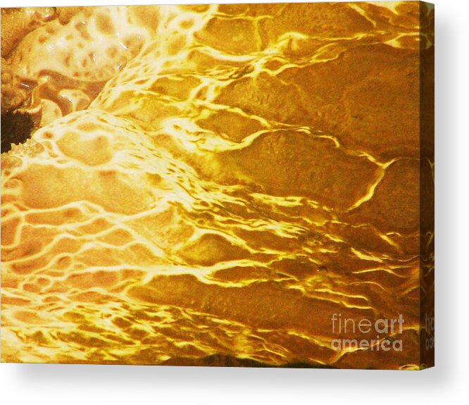 Hot Mud Acrylic Print featuring the photograph Liquid Mud by Michele Penner