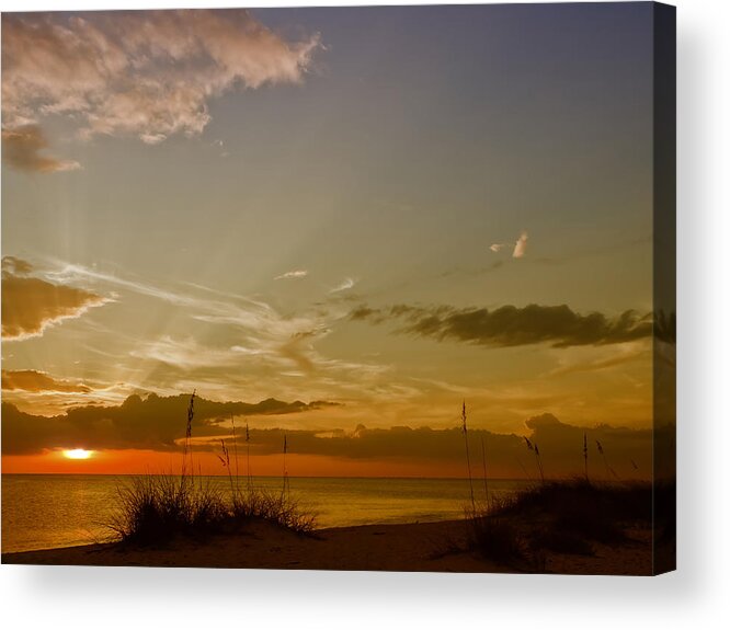 Usa Acrylic Print featuring the photograph Lovely Sunset by Melanie Viola