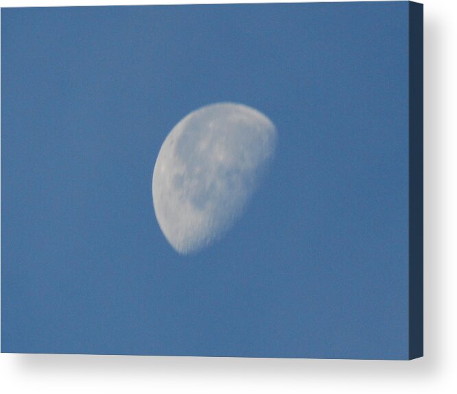 Moon Acrylic Print featuring the photograph Morning Moon by Michael Merry