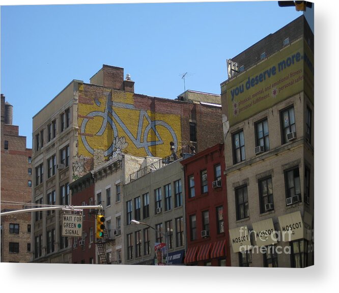 Graff Acrylic Print featuring the photograph New York you deserve more by Patti Gray
