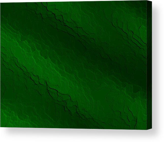 Textured Acrylic Print featuring the digital art Obaal by Jeff Iverson