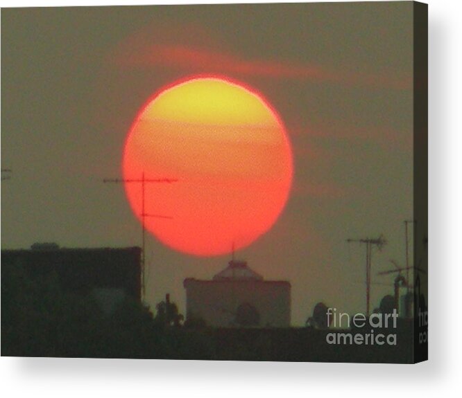 Sunset Acrylic Print featuring the photograph October 17 2007 by Mark Gilman