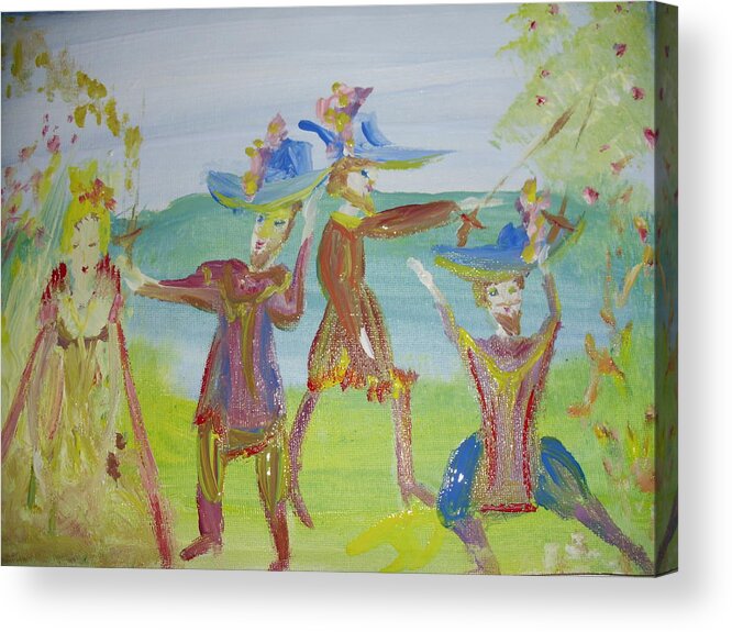 Charm Acrylic Print featuring the painting Oh so charming by Judith Desrosiers