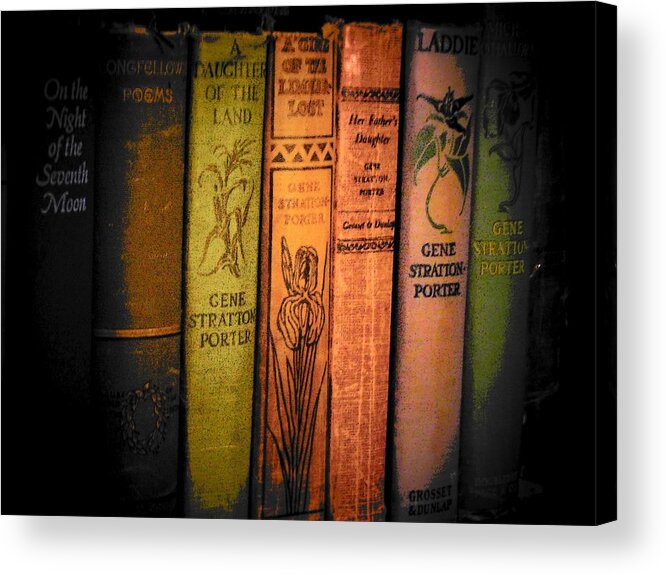 Books Acrylic Print featuring the photograph Old Books by Joyce Kimble Smith