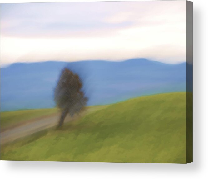 Country Road Acrylic Print featuring the photograph Oregon Country Road by Carol Leigh