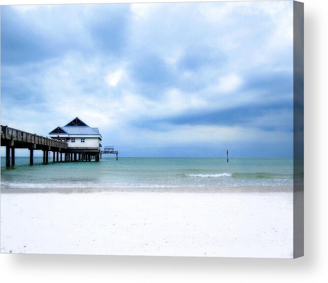 Clearwater Acrylic Print featuring the photograph Pier 60 at Clearwater Beach Florida by Angela Rath