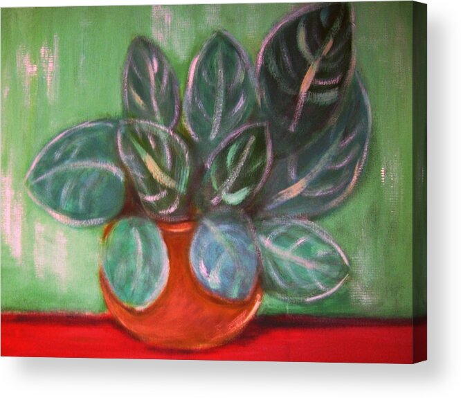 Potted Plan Acrylic Print featuring the painting Potted Plant by Joseph Ferguson