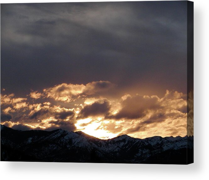  Acrylic Print featuring the photograph Radiant Peaks by William McCoy