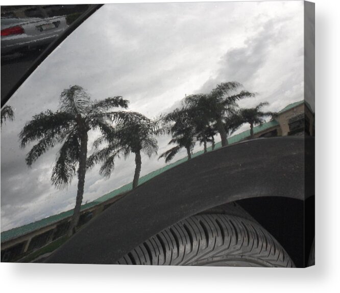 Reflections Acrylic Print featuring the photograph Reflections in the Bumber by Val Oconnor