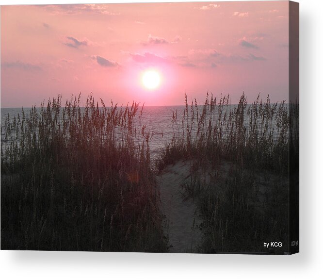 Sunrise Acrylic Print featuring the photograph Rise Beyond The Dunes by Kim Galluzzo