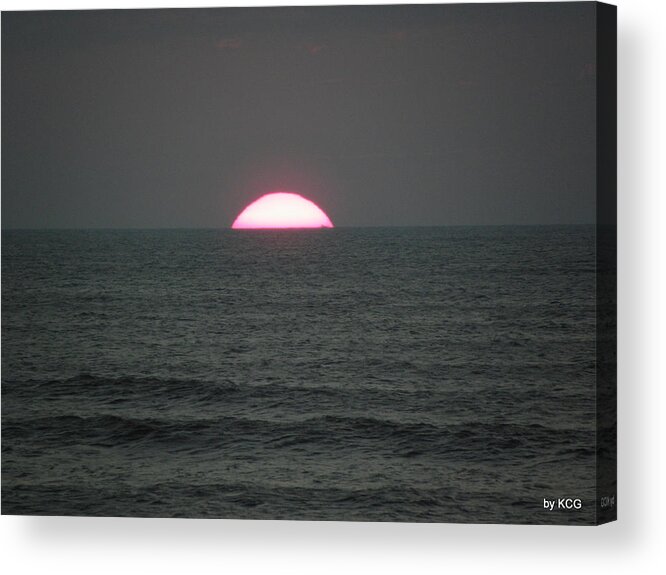 Sunrise Acrylic Print featuring the photograph Rise Over Atlantic by Kim Galluzzo Wozniak