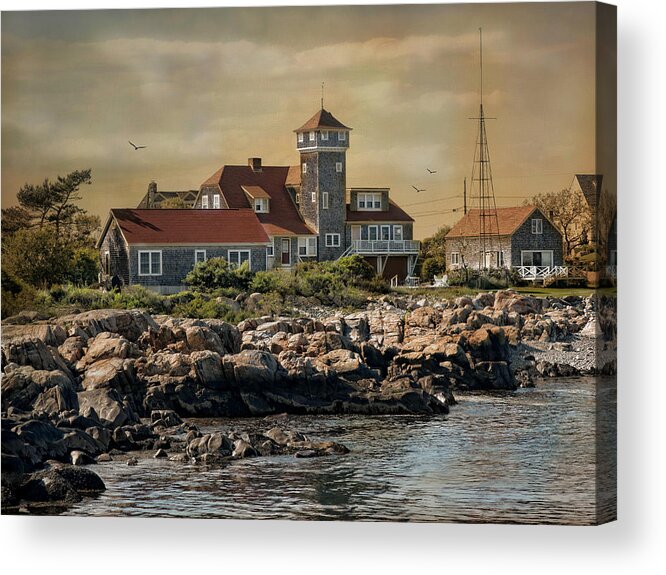 Rockport Ma Acrylic Print featuring the photograph Rockport Coast by Robin-Lee Vieira