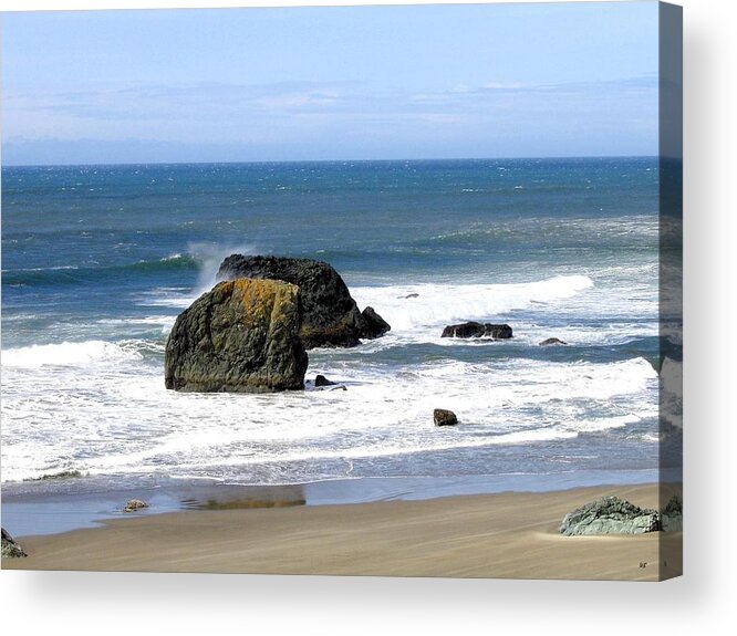 Sand And Sea Acrylic Print featuring the photograph Sand And Sea 19 by Will Borden