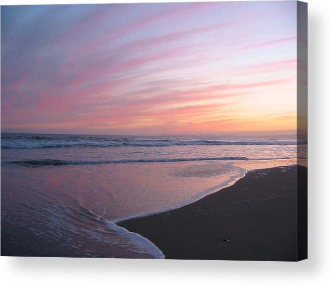 Seascape Sunset Acrylic Print featuring the photograph Seascape sunset by Mark Norman