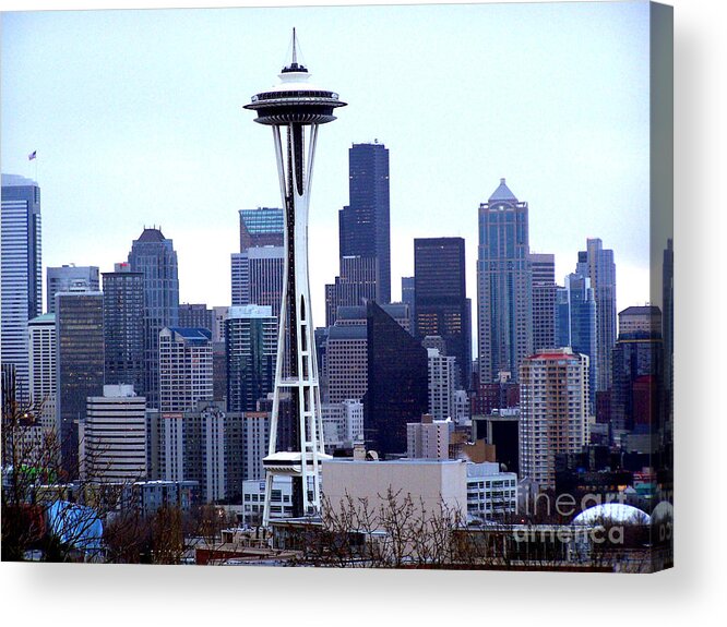 Seattle Acrylic Print featuring the photograph Seattle Skyline by Kathy White