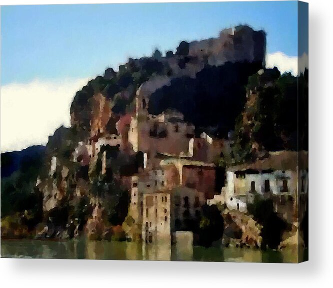 Paintings Acrylic Print featuring the painting Siurana by Jann Paxton