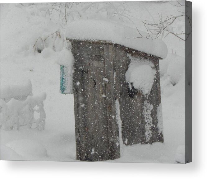 Snow Acrylic Print featuring the photograph Snow Storm In The Country by Kim Galluzzo Wozniak