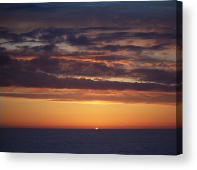 Beach Acrylic Print featuring the photograph Sunset at Surfside 4 by Peter Mooyman