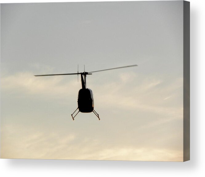Helicopter Acrylic Print featuring the photograph Taking Flight by Kim Galluzzo