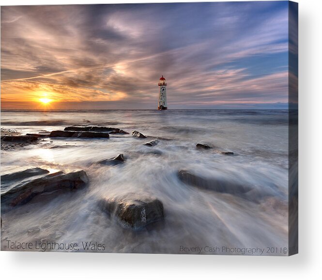 Lighthouse Acrylic Print featuring the photograph Talacre Lighthouse by B Cash