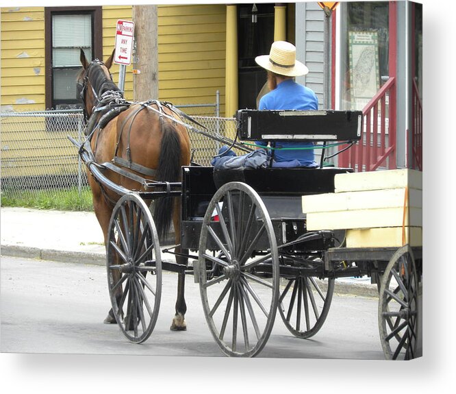 Amish Acrylic Print featuring the photograph The Amish Way by Peggy McDonald