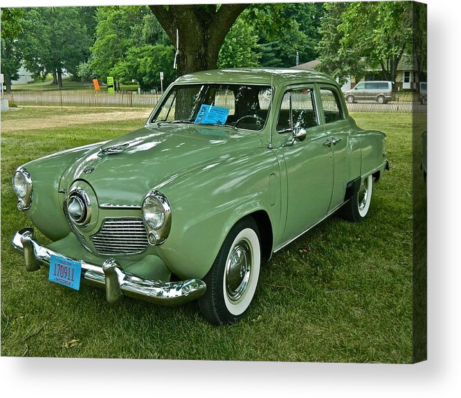 Studebaker Acrylic Print featuring the photograph The Studebaker by Randy Rosenberger