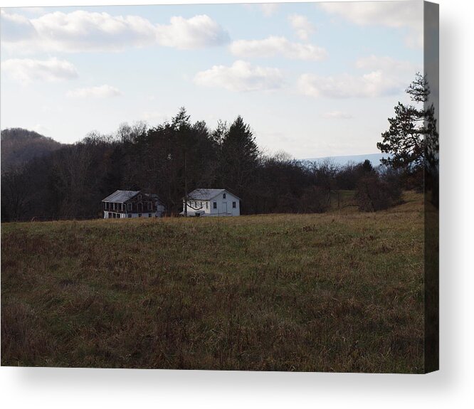 Farm Photographs Acrylic Print featuring the photograph These old barns by Robert Margetts