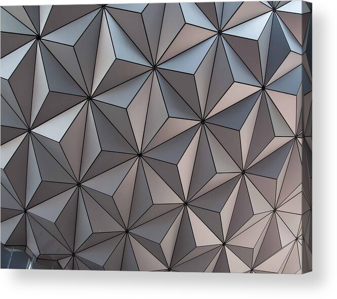 Graphics Acrylic Print featuring the photograph Triangles 2661 12 by Charles Ridgway