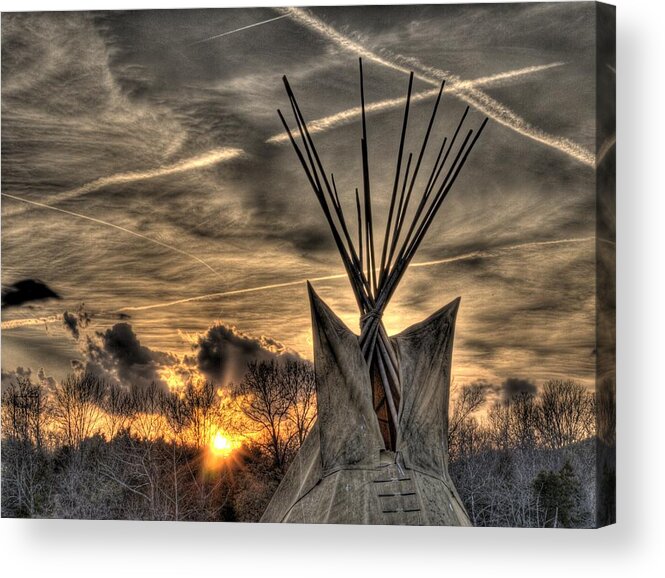 Sunset Acrylic Print featuring the photograph Walk Softly on the Earth by William Fields