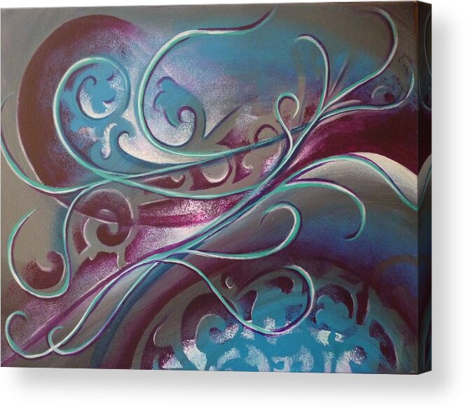 Reina Cottier Acrylic Print featuring the painting Winds of Change by Reina Cottier