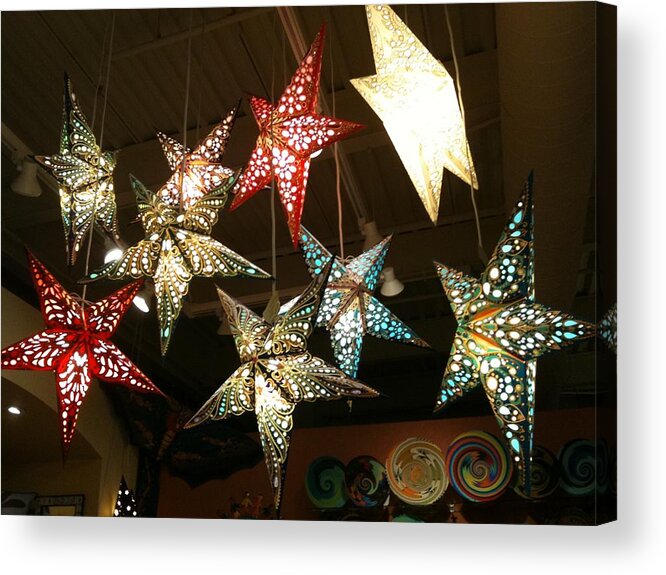 Stars Handmade Acrylic Print featuring the photograph Wish Upon a Star by Shawn Hughes